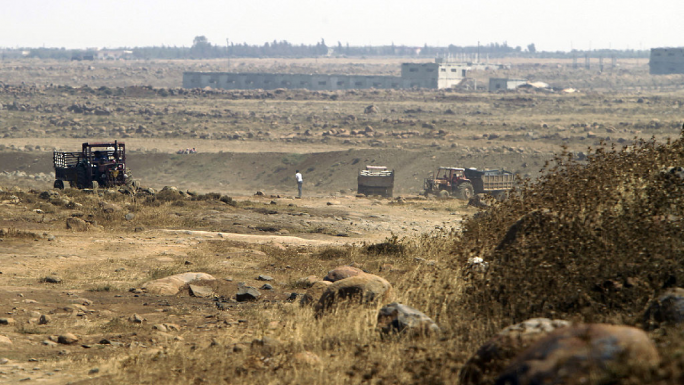 View of Syria from Wadi Khaled border