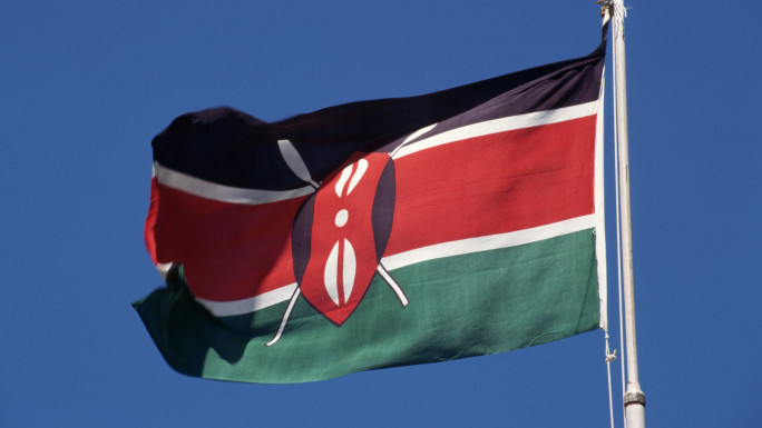 The Kenyan flag