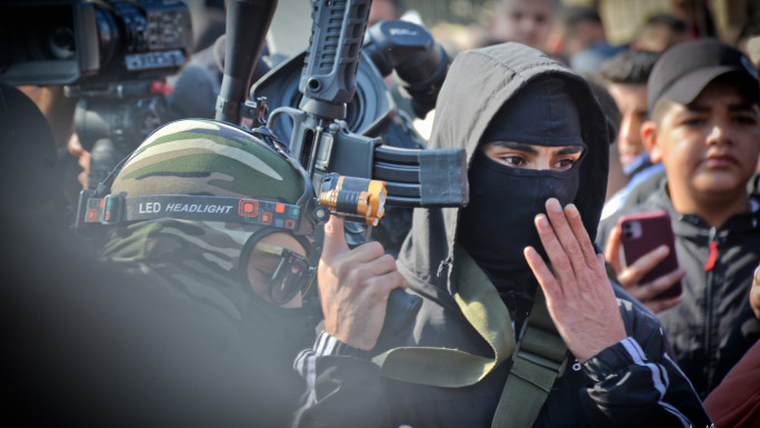 Palestinian fighters / Qassam Muaddi