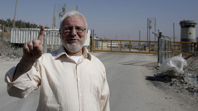 A photo of Aziz Dweik from 2015. He appeared much more frail after his release from an Israeli prison [Getty]