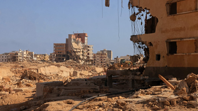 Flash flooding caused by Storm Daniel in Libya's Derna