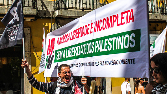 Rally Against Gaza war In Lisbon