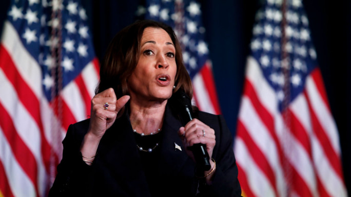 Vice President Harris Holds Campaign Event In Kalamazoo, Michigan