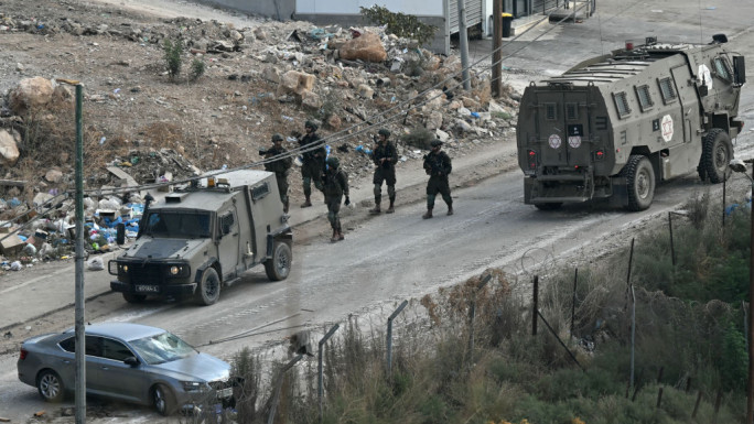 Israeli forces in the occupied West Bank