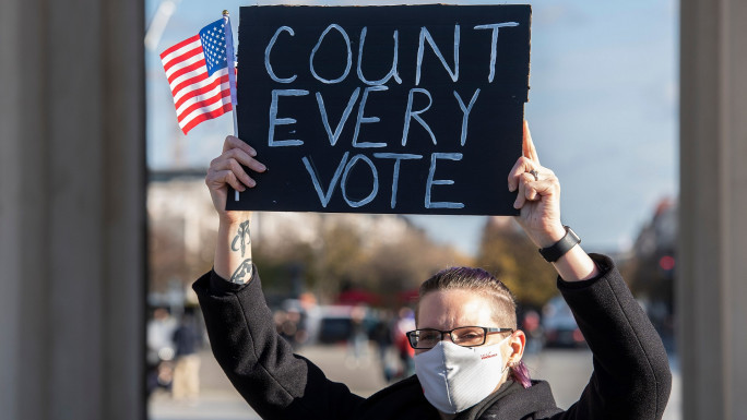 us election protester