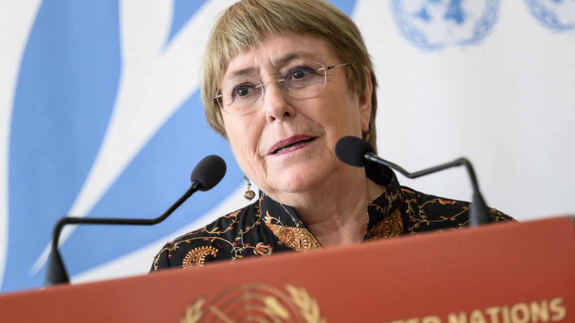 Michelle Bachelet, the UN High Commissioner for Human Rights.