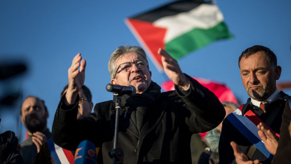 France Melenchon Palestine Protest