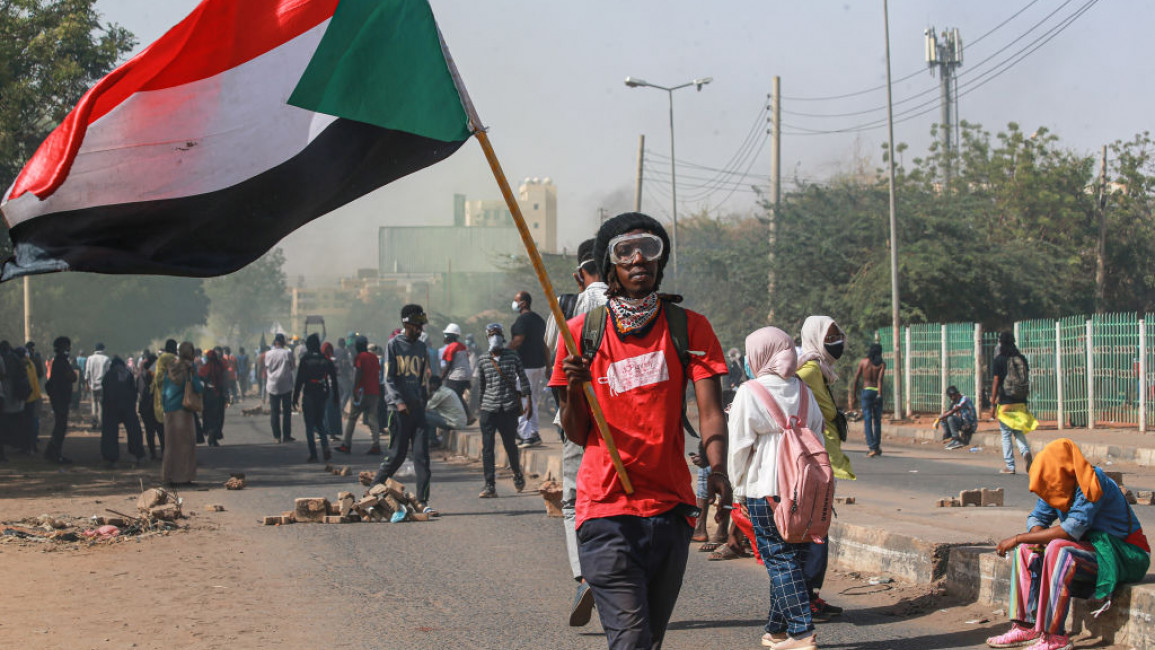 The attempted rape happened during protests in Khartoum [Getty]