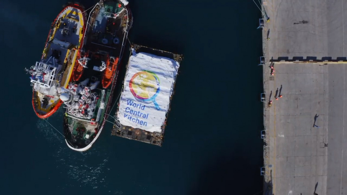 Open Arms and World Central Kitchen first food aid ship leaves for Gaza