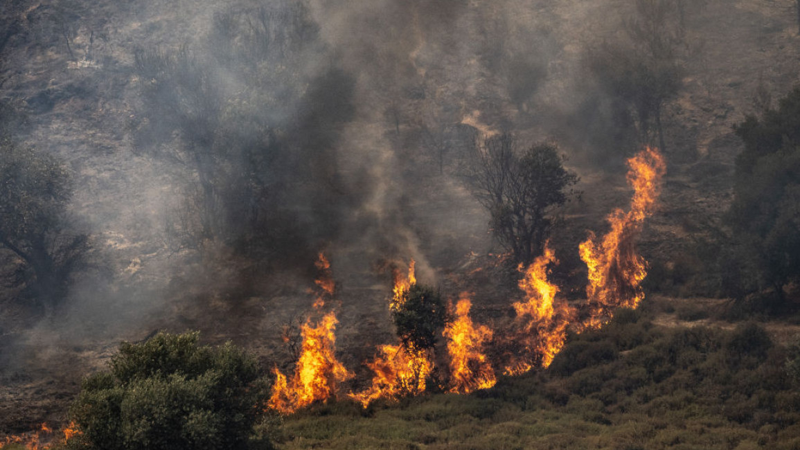 Fires have started in both Lebanon and Israel as a result of recent fighting [Getty]