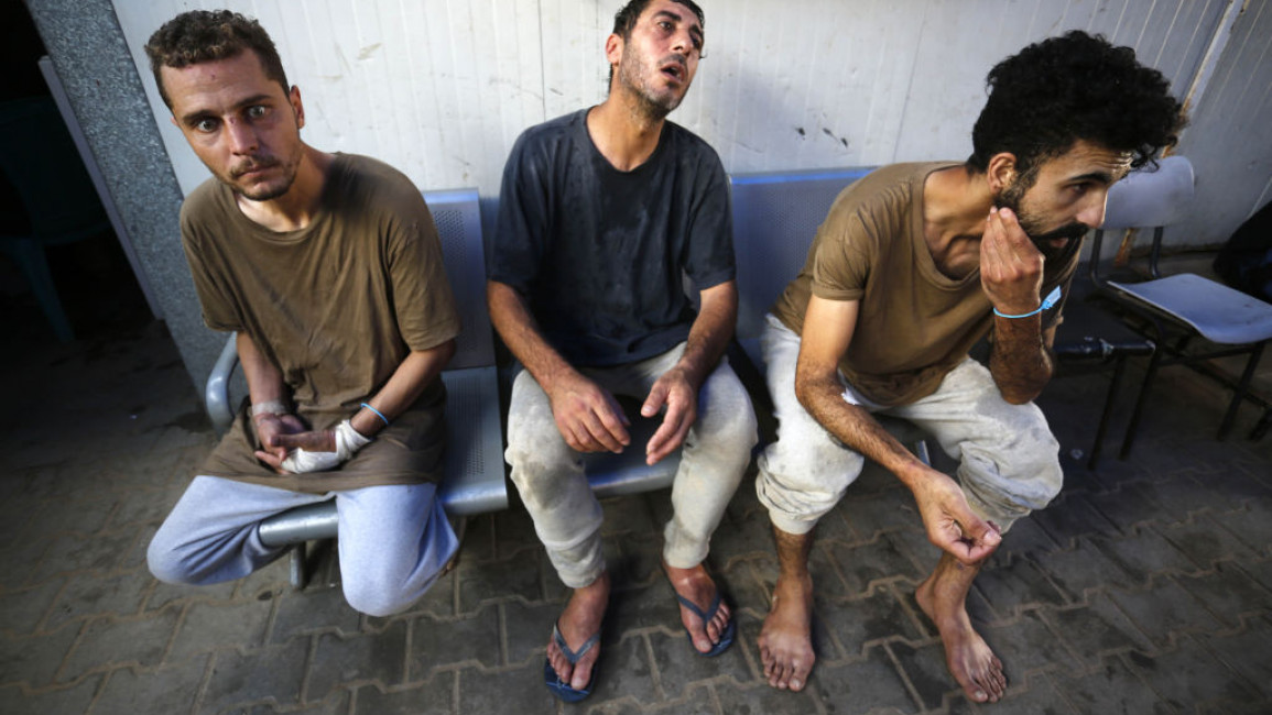 Prisoners from Gaza recently released by Israel have appeared shocked, emaciated, and brutalised [Getty]