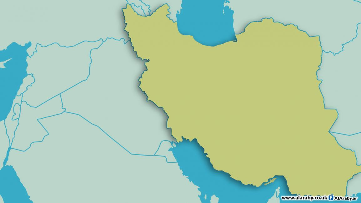 Map of Iran and the Persian Gulf (Arabian Gulf)