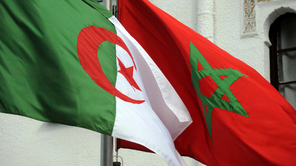 Morocco Algeria flags