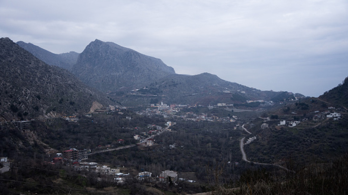 A general view of the area under PKK (listed as a terrorist organization by Turkiye, U.S. and EU) occupation in Amedi district of Duhok, Iraq on February 23, 2024. 