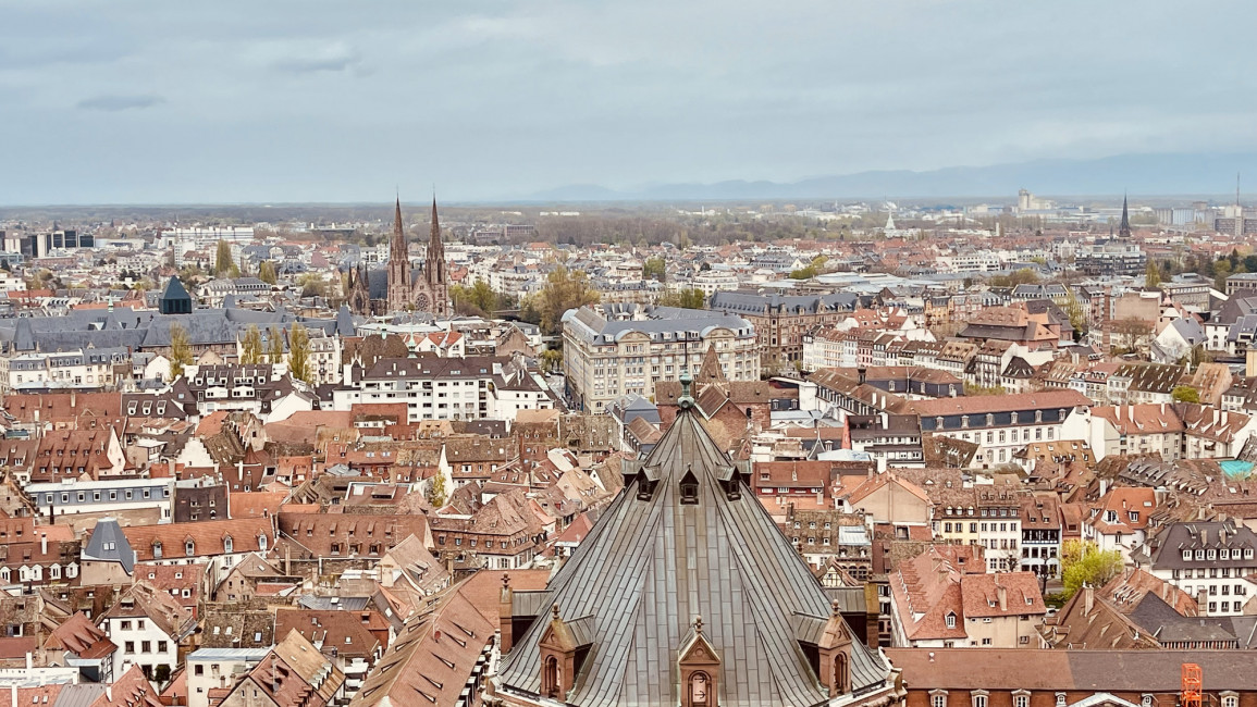 Aerial view of Strasbourg 