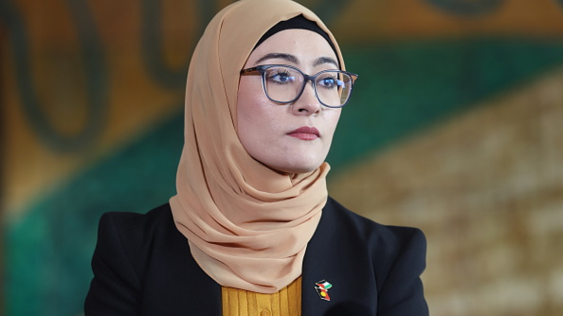 Senator Fatima Payman during a press conference at Parliament House in Canberra on Thursday July 4th, 2024. 