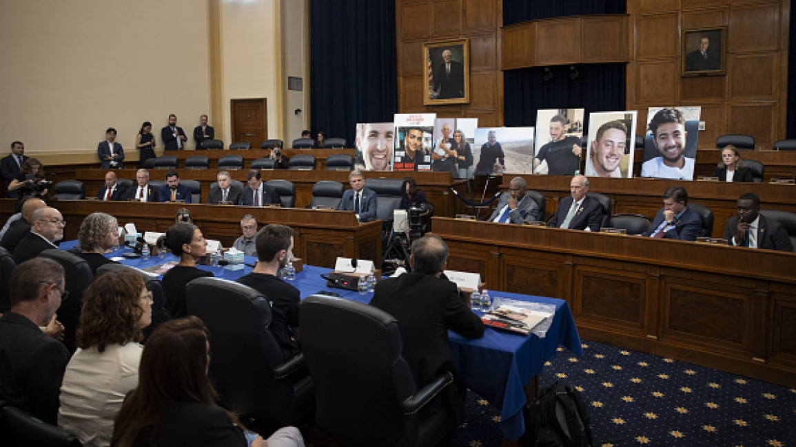 U.S. House of Representatives Foreign Affairs Committee in Washington D.C, USA on July 23, 2024. (Photo by Mostafa Bassim/Anadolu via Getty Images)