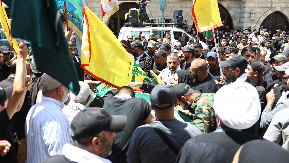 Funeral held for Lebanese Resistance Brigade member in Lebanon