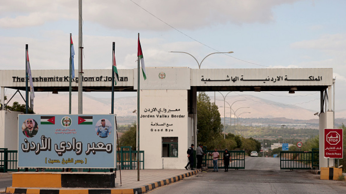 Personnel are seen at the Jordan Valley crossing border with Israel, on September 16, 2024 in Sheik hussein, Jordan. (Photo by Jordan Pix/Getty Images)