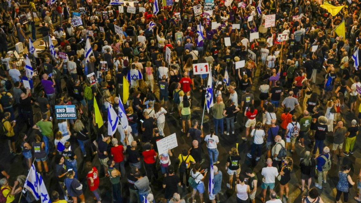 Protest in Tel Aviv, demanding hostage swap deal