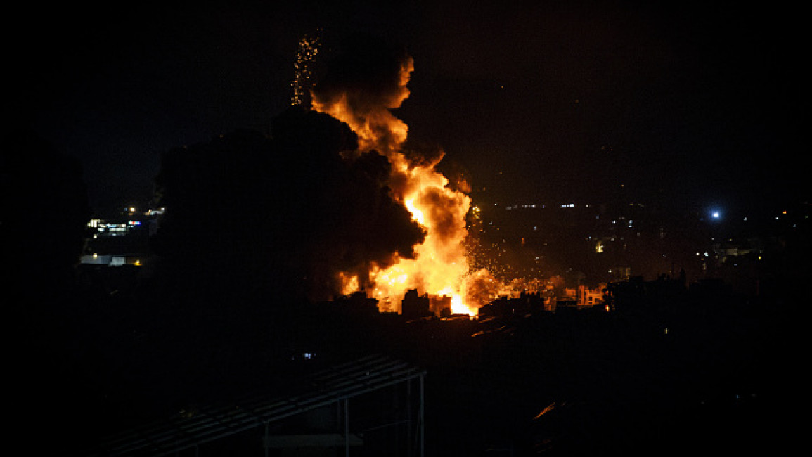 The Israeli strikes are believed to be the most intense yet launched on south Beirut