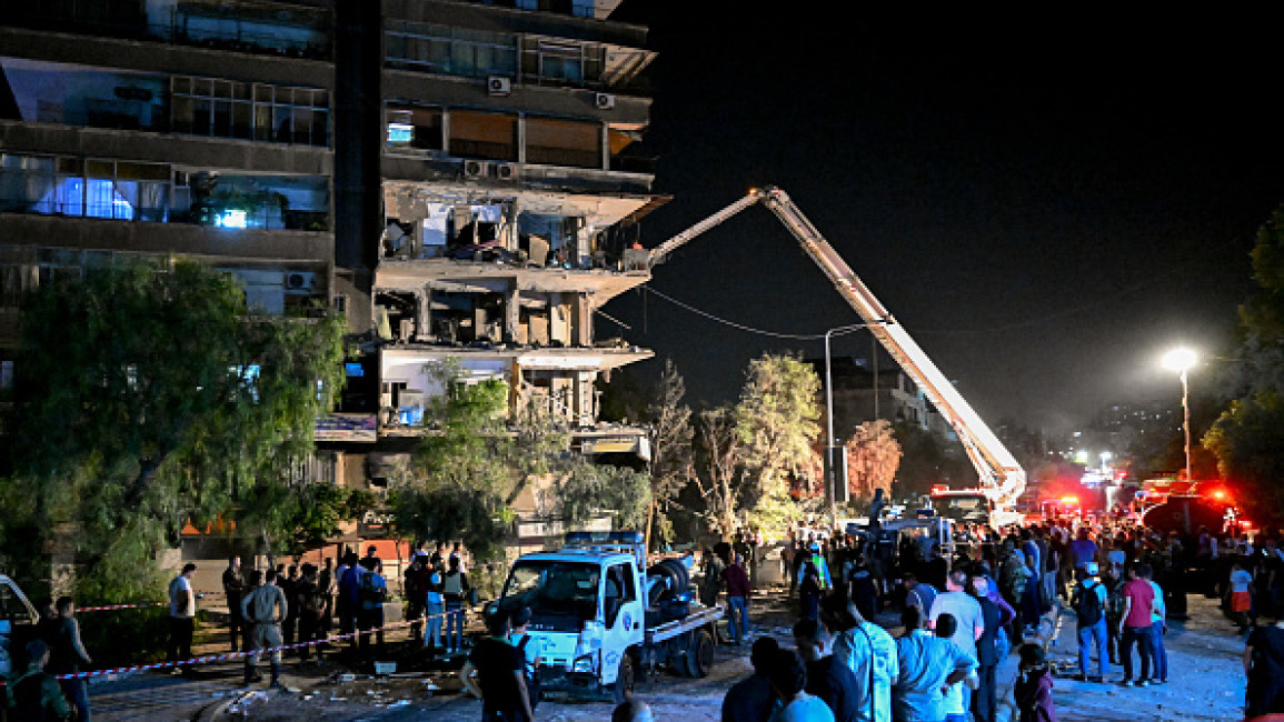 An Israeli strike on Syria's capital killed seven people, including children [Getty]