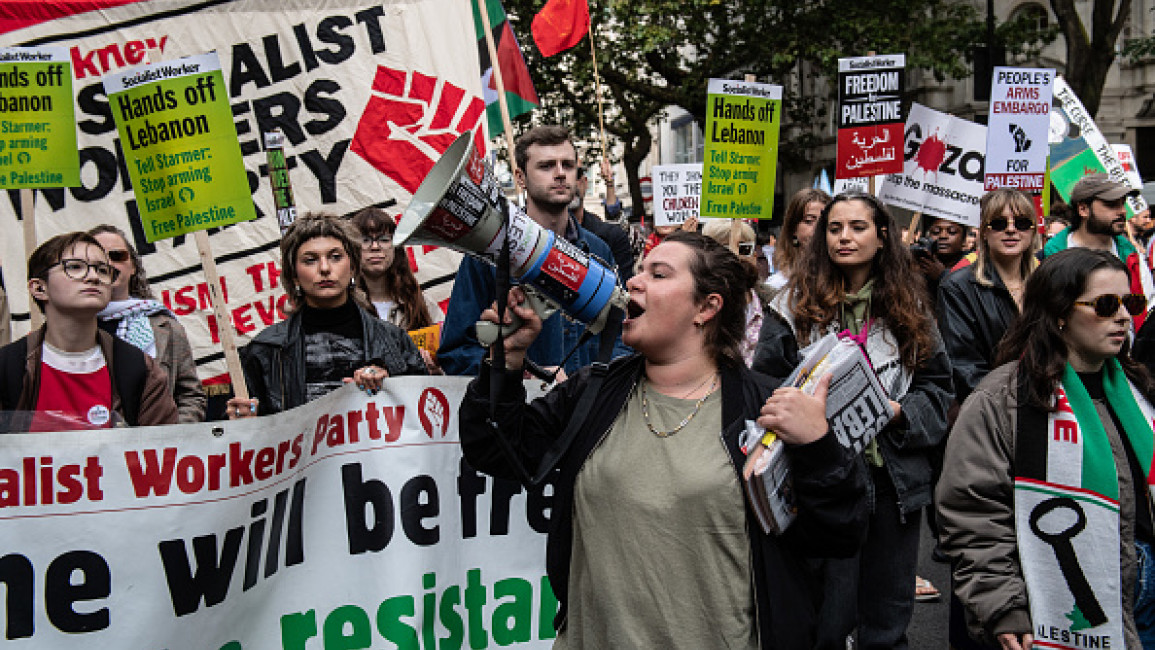 Protest in London in solidairty with Gaza [Getty]