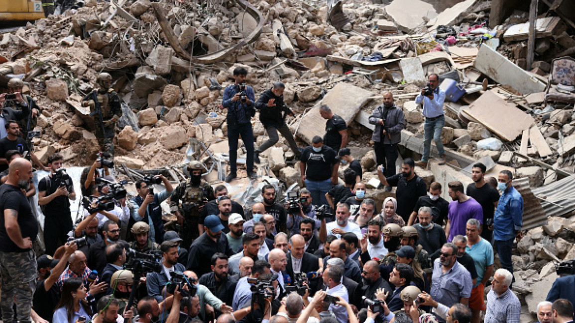 Site of Thursday's central Beirut explosion [Getty]