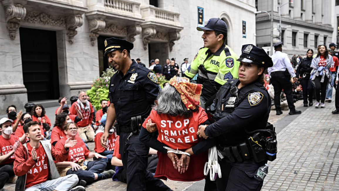 Pro-Palestine protester arrested outside New York Stock Exchange [Getty]