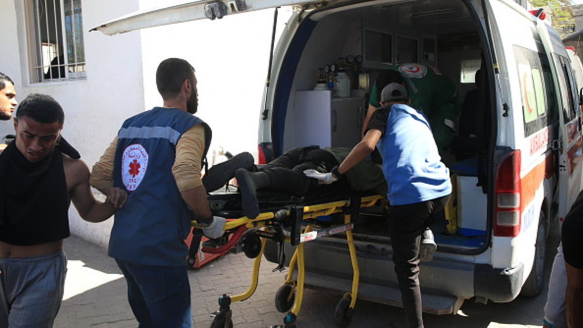 Jabalia ambulance carrying killed Palestinian [Getty]