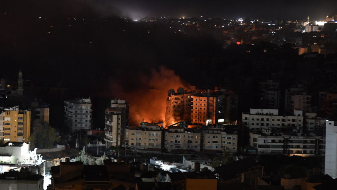 Israeli army attacks on Beirut's Dahieh continue