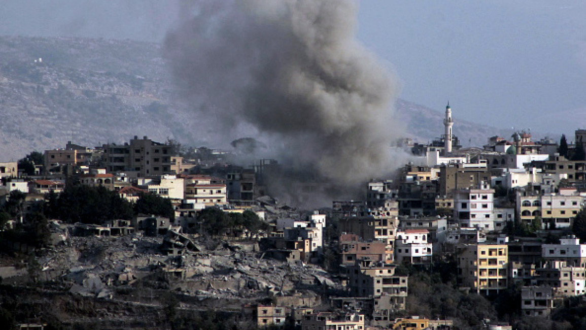 Smoke rises from the site of an Israeli airstrike that targeted the southern Lebanese village of Khiam on November 2, 2024, amid the ongoing war between Israel and Hezbollah. (Photo by AFP via Getty Images)