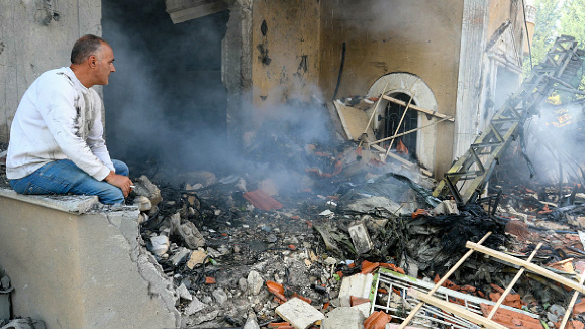 Aftermath of strikes on Baalbek [Getty]