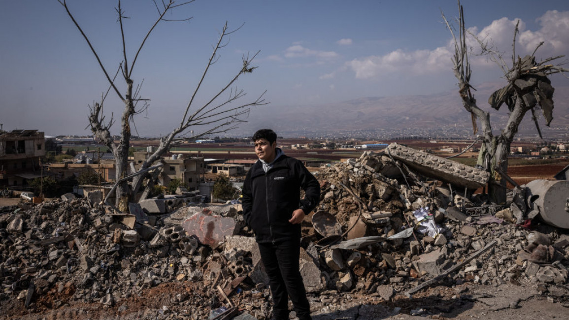 The village of Nasriyet Riziq on 7 November 2024 near Baalbek, Lebanon