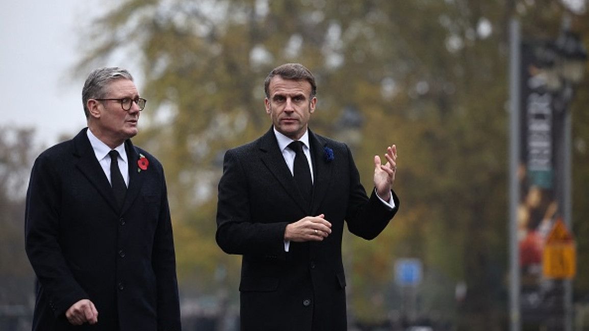 Starmer and Macron meet in France to discuss support for Ukraine in the war against Russia [Getty]