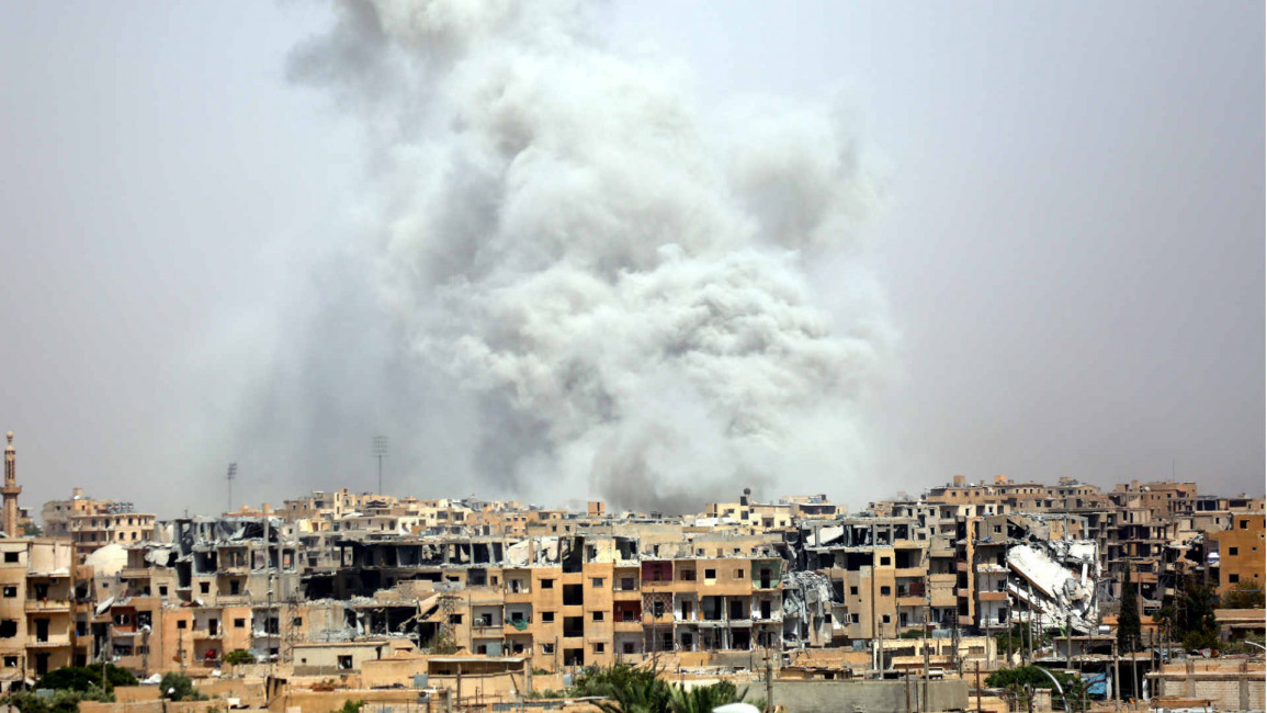 Coalition airstrike Raqqa