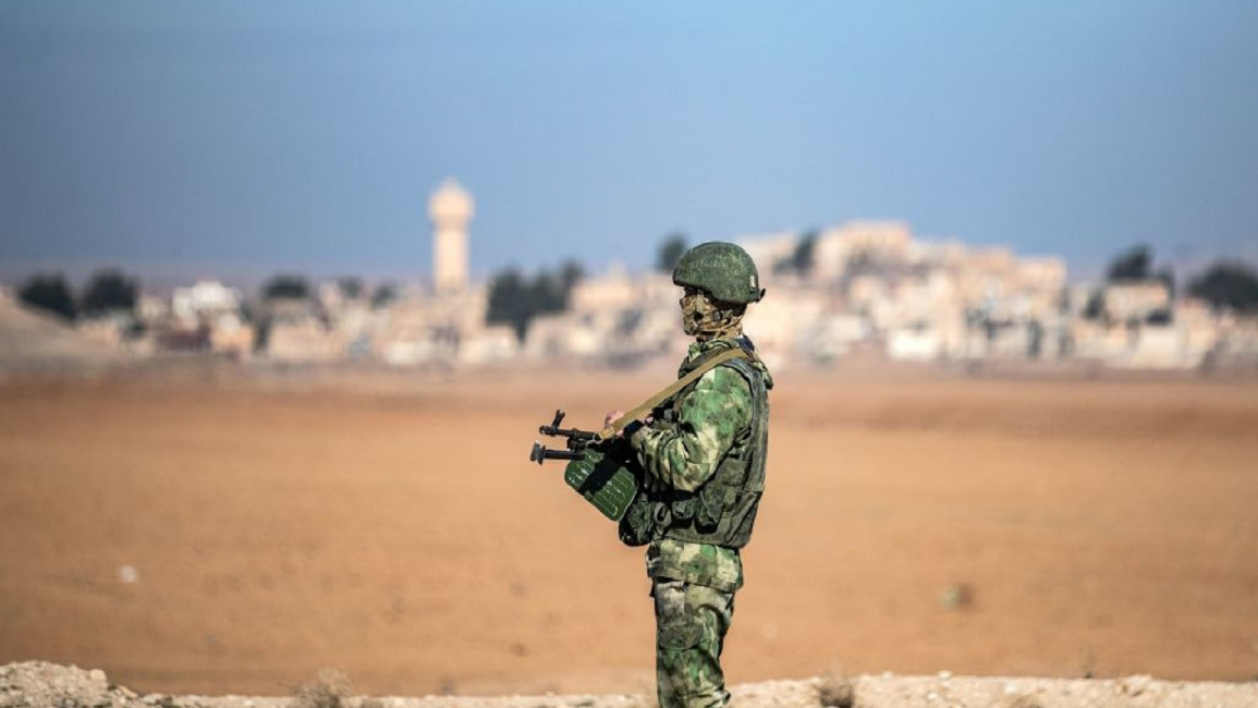 Russian soldier in Syria