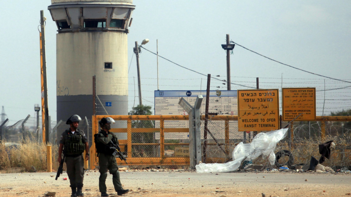 Israeli police intervene protesters near Ofer Prison