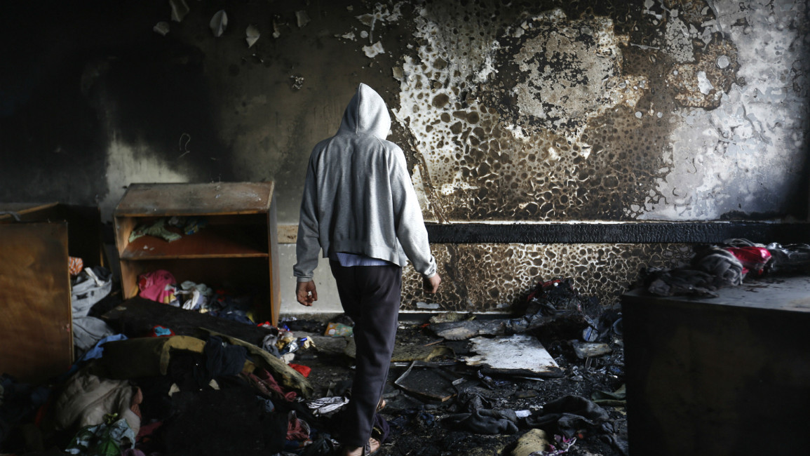 Gaza school damaged