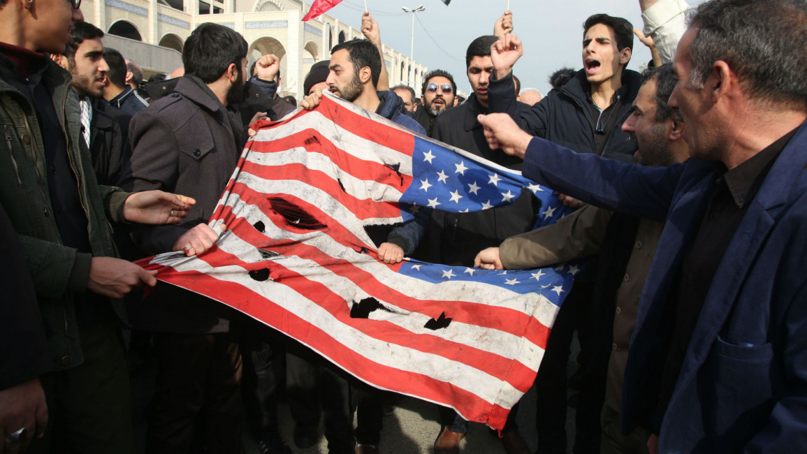 Iran Soleimani protest - Getty